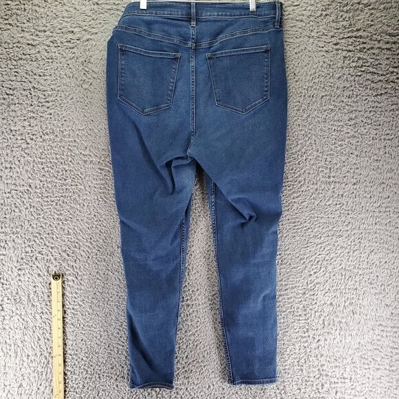 Old Navy Jeans Women’s Size 16 Blue Rockstar Super Skinny Stretch Denim - Picture 9 of 10